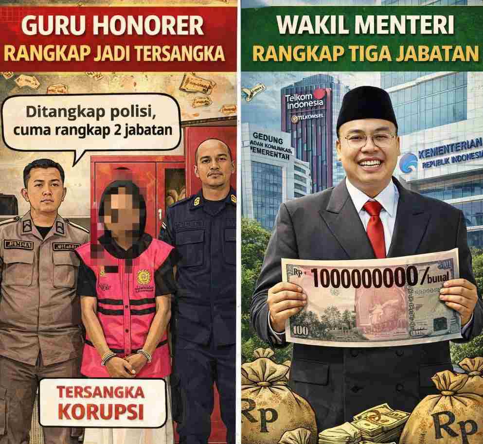 Mempertanyakan Rangkap  Jabatan  Guru Ditahan