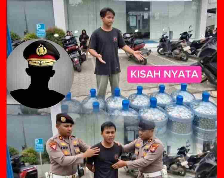 Kasihan.  Nabung Uang Digalon Ditangkap Polisi