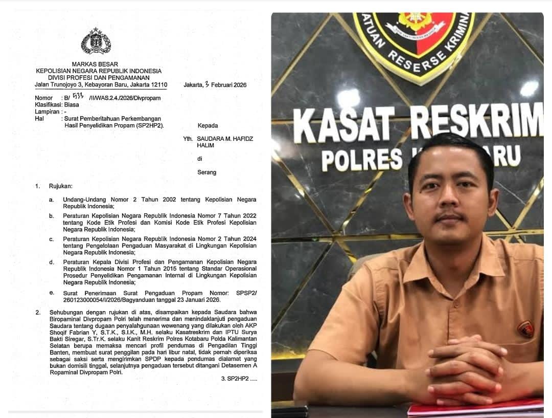 Dari Advokat ke Terlapor: Hafidz Halim Laporkan Dugaan Kriminalisasi ke Mabes Polri