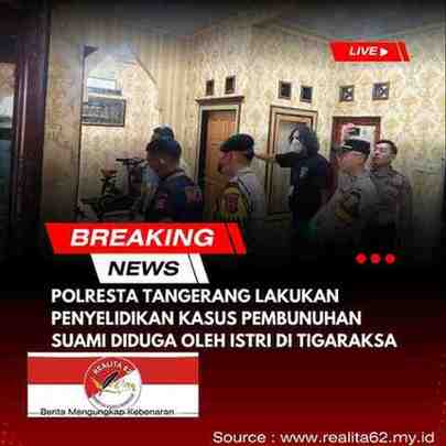 Polresta Tangerang Lakukan Penyelidikan Kasus Pembunuhan Suami Diduga oleh Istri di Tigaraksa