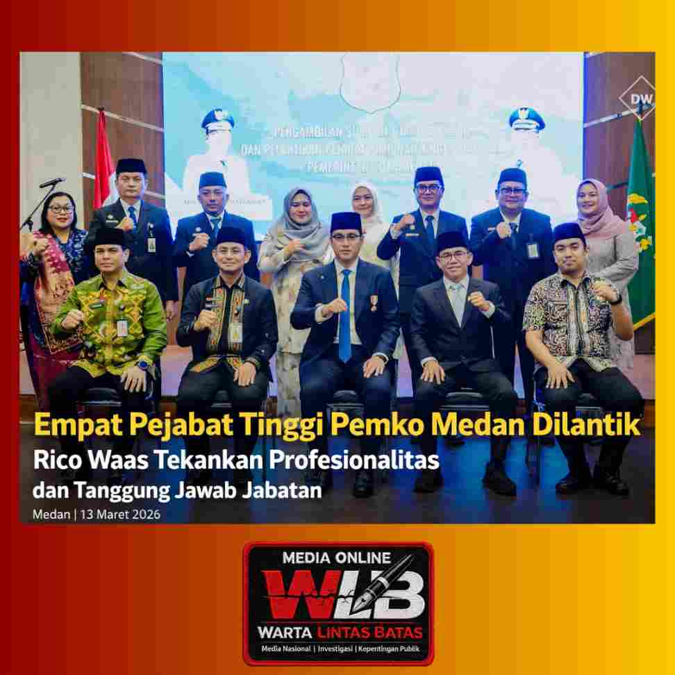 Empat Pejabat Tinggi Pemko Medan Dilantik, Rico Waas Tekankan Profesionalitas dan Tanggung Jawab Jab